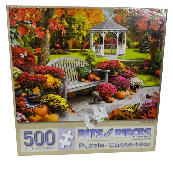 Bits and Pieces Autumn Memories 500 Piece Puzzle Sealed New - Picture 1 of 5
